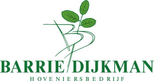 Het logo van Barrie Dijkman Hoveniersbedrijf, uw hovenier voor in Almelo